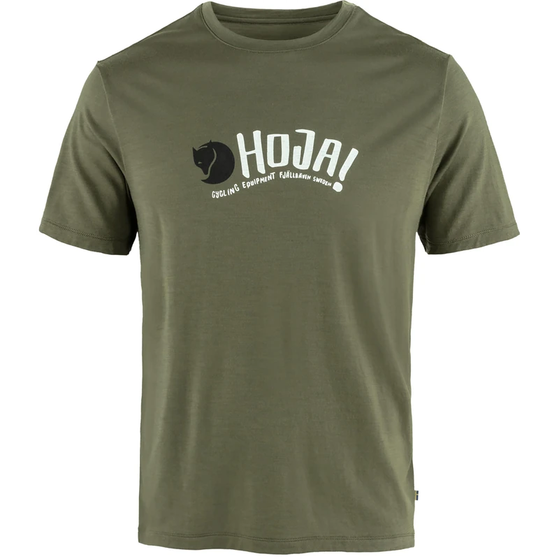 FJALLRAVEN 12600252-625 Hoja Wool T-Shirt M T-Shirt Women's Laurel Green Size L - Image 1