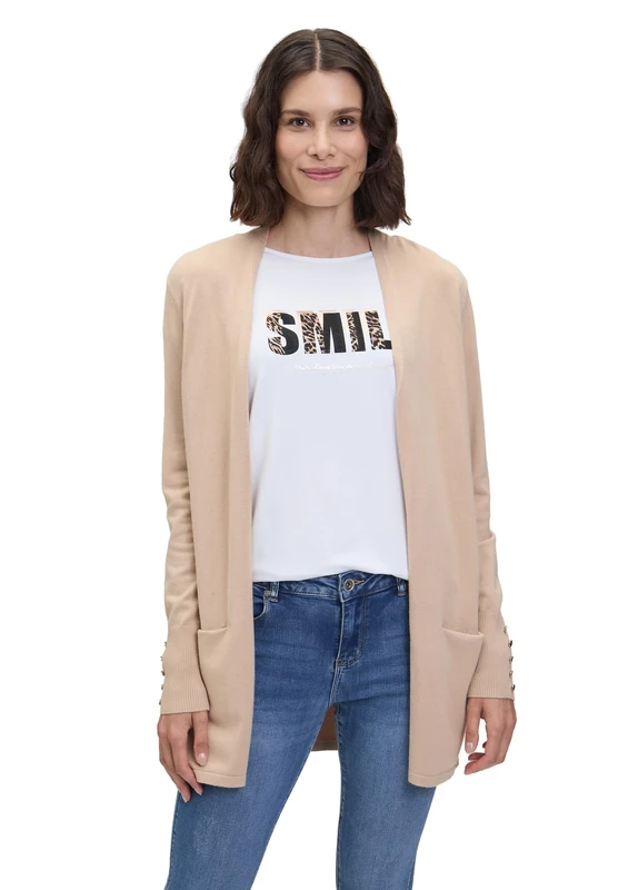 Betty Barclay Women's Cardigan, Classic Beige, 14