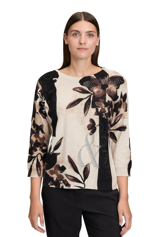 Betty Barclay Women's Jumper, Beige/Brown., 16 - Image 1