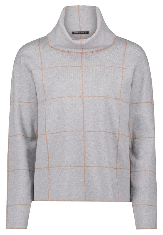 Betty Barclay Women's Jumper, Patch Grey/Beige, 20
