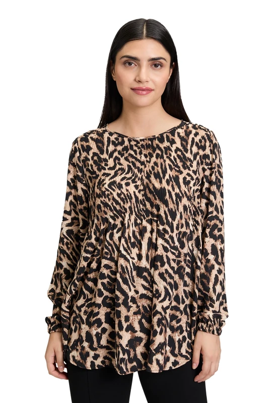 Betty Barclay Women's Blouse, Black/Beige, 12