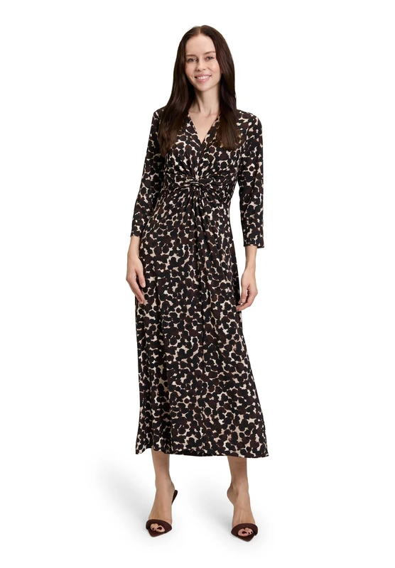 Betty Barclay Women's Dress, Brown/Beige, 14