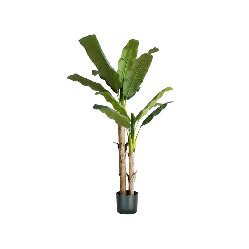 Avilia Artificial Banana 170 cm Polyethylene with 17 Leaves, Artificial Banana Plant, Perfect for Indoor Decoration