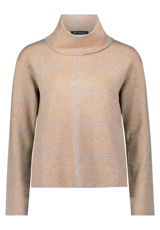 Betty Barclay Women's Jumper, Patch Beige/Grey, 10