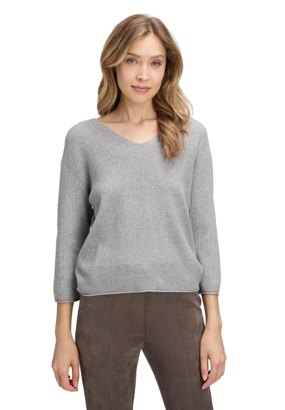 Betty Barclay Women's Jumper, Dark Silver Melange, 12