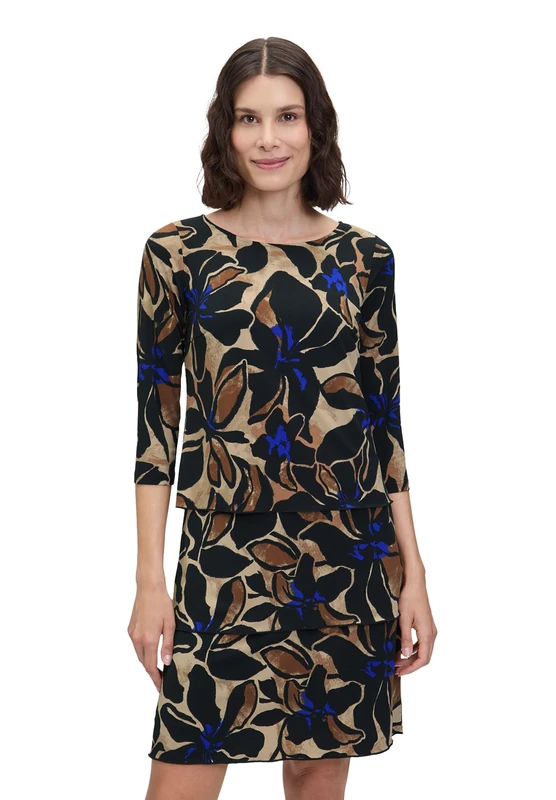 Betty Barclay Women's Dress, Black/Blue, 12