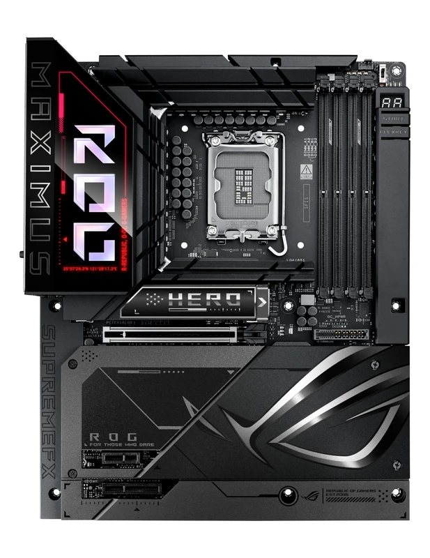 ASUS ROG Maximus Z890 Hero BTF, Intel ATX Motherboard, 22+1+2+2 Power Phases, DDR5 Slot, PCIe 5.0, New Generation GPU, Hidden Connectors, Graphics Card Slot, Black