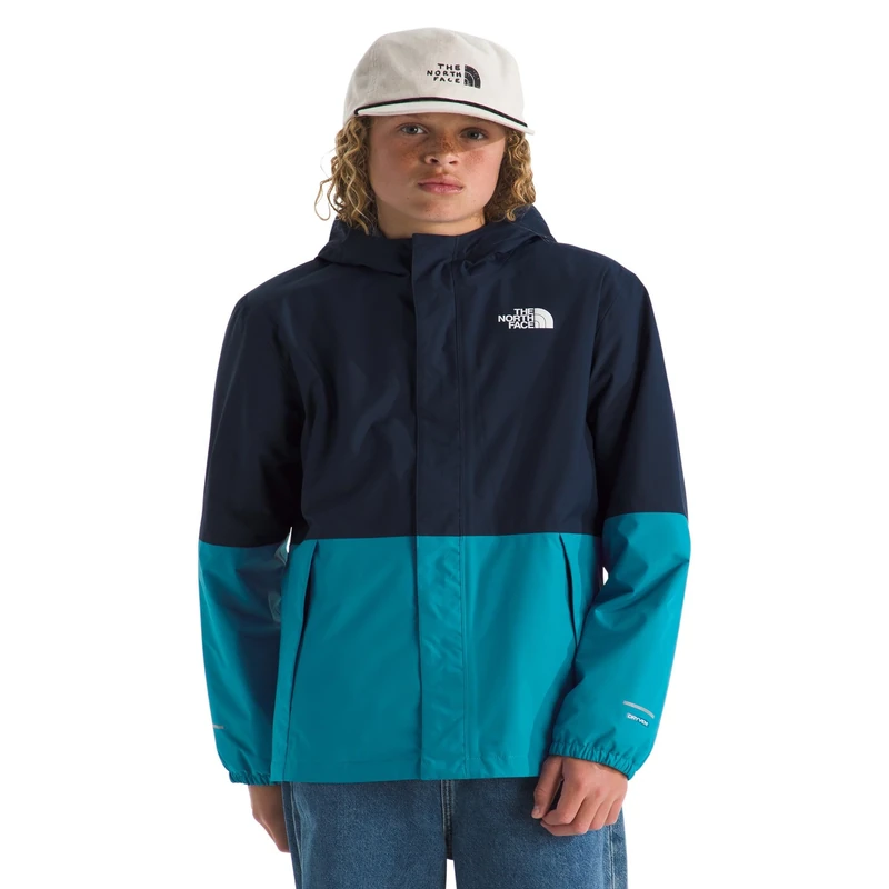 The North Face Boy's Warm Antora Rain Jacket, Summit Navy/Dusk Blue, 12 Years