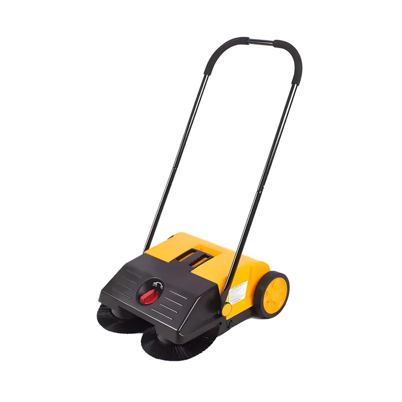 Manual Sweeper with 55cm Radius, 25 Litres - Easy to Store and Adjustable