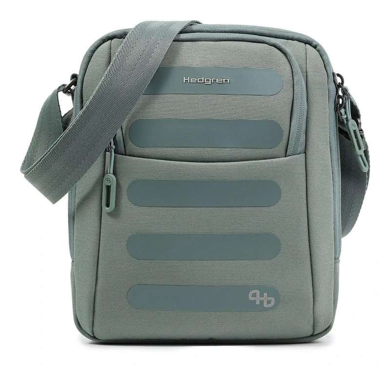 Hedgren Unisex's Relax M Vertical Crossover Medium + RFID, Grey-Green, Talla única