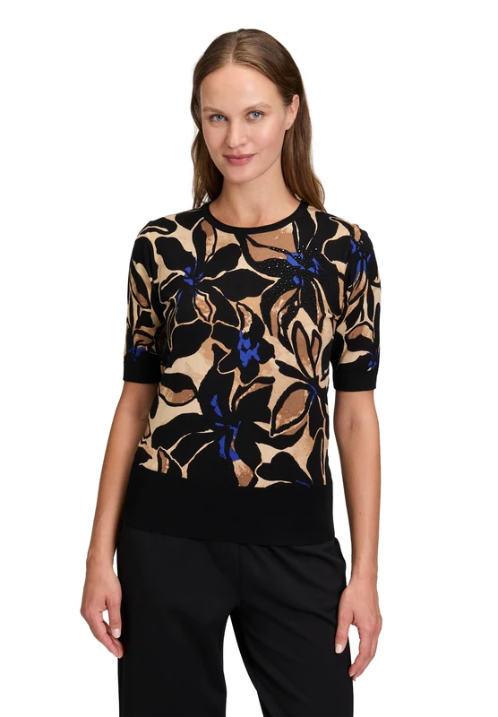 Betty Barclay Women's Jumper, Black/Blue, 14