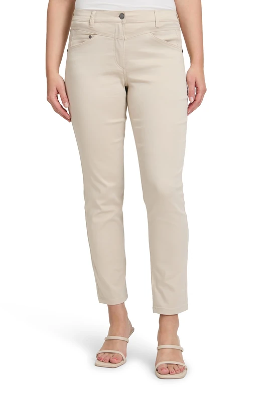 Betty Barclay Sally Fashion Trousers, Pastel Sand, 44 Women, Pastel Sand, 12 - Image 1