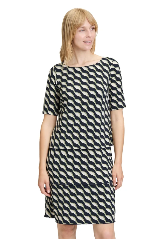 Betty Barclay Women's Dress, Dark Blue/Green, 16