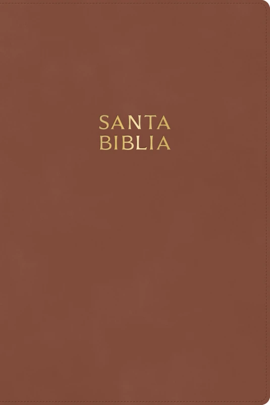 RVR 1960 Biblia letra gigante, caf madera, s mil piel, con ndice