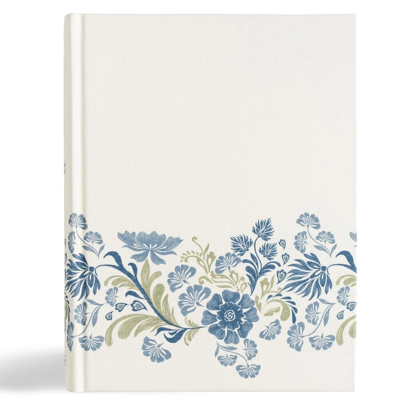 CSB Notetaking Bible, Large Print Edition, Cream Floral Cloth Over Board