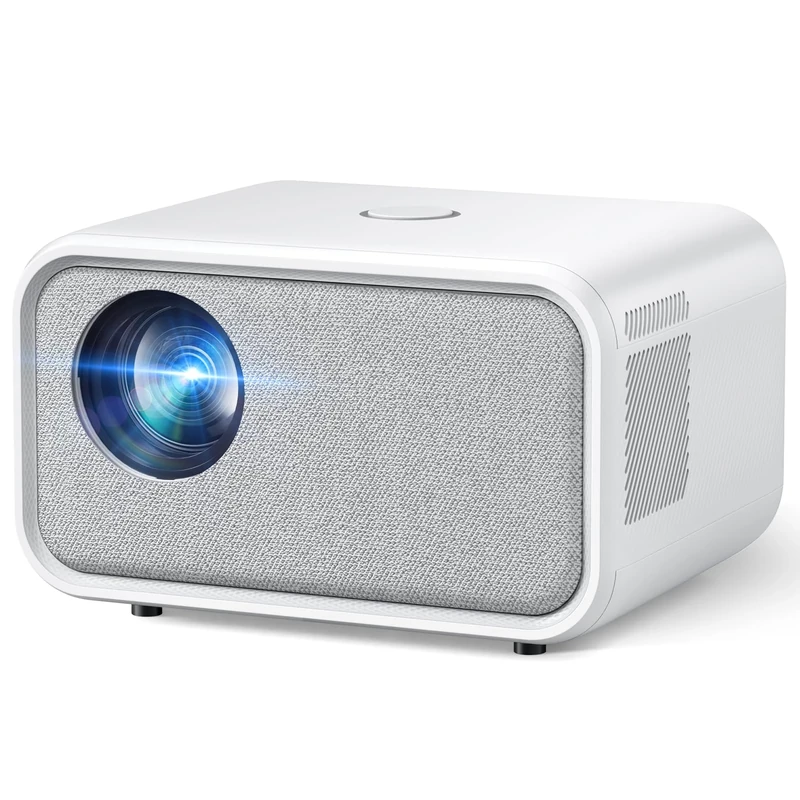 [Buit-in Apps & Auto Keystone] Smart Projector 18000 Lumen Native 1080P Full HD Support 4K, WiFi 6 & Bluetooth, Auto Keystone & Electric Focus, Outdoor Home Cinema Projector for Laptop, PC, Smartphone