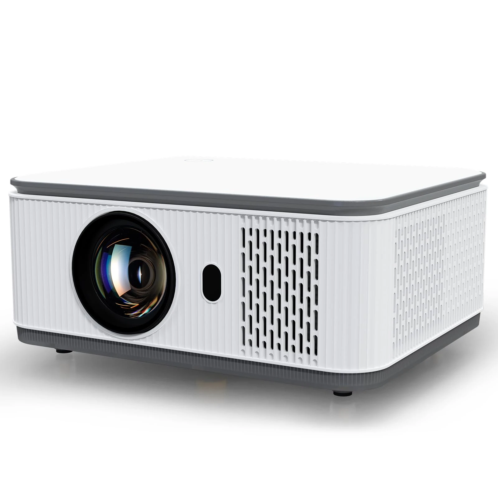 Projector with WIFI and Bluetooth, 4K 1080P Smart Movie Projector 600 ANSl Auto Keystone Quad-Core Compatible for iOS/Android/USB/HDMI/TV Stick