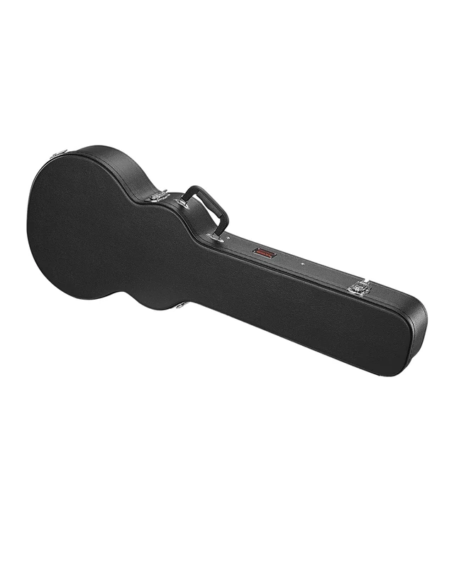 VEVOR Electric Guitar Hard Case, 41.34 in Gourd-Shaped Guitar Hard Case, with Lock Latch Keys Handle, PVC Padding Soft Lining Water-Resistant Hard Shell Guitar Case, for 39 in LES Paul Guitars, Black