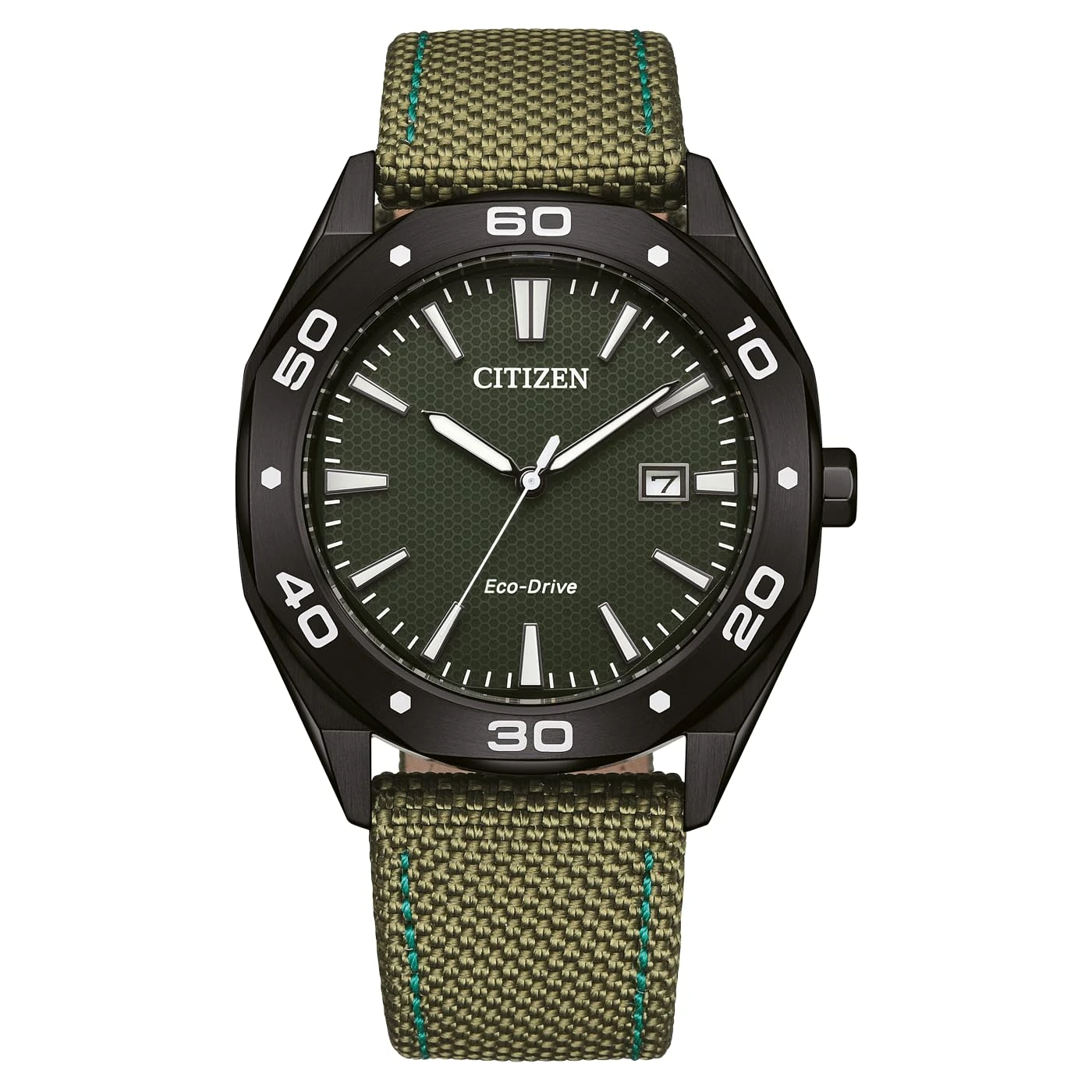 Citizen Men's Analogue Eco-Drive Watch with Nylon Strap BM7635-01X