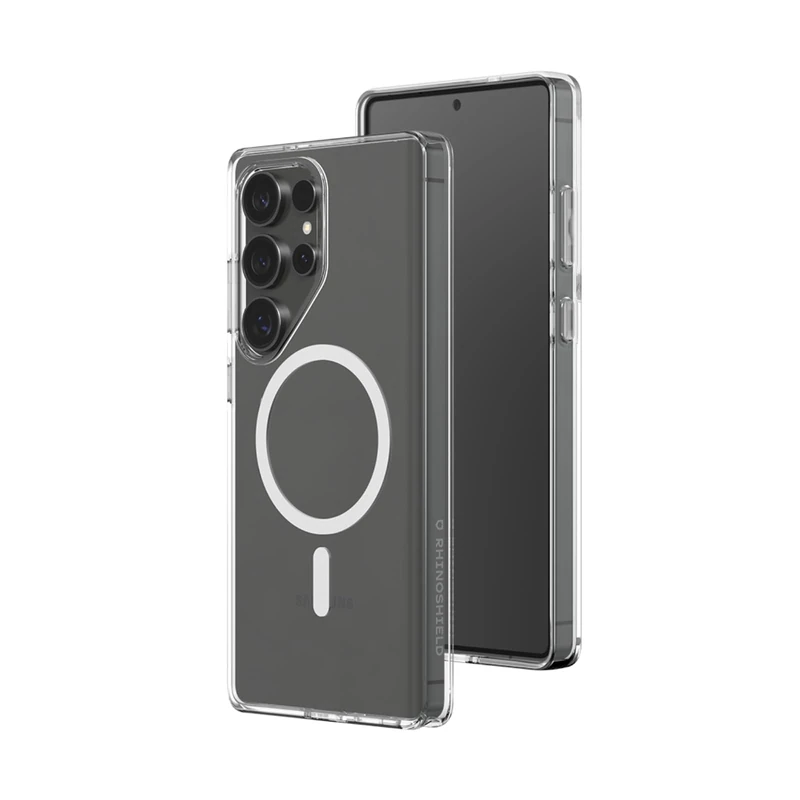 RHINOSHIELD Clear Case Compatible with Magsafe for [Galaxy S25 Ultra] | Superior magnetic, Advanced Yellowing Resistance, Crystal Clear, Protective Clear Phone Case