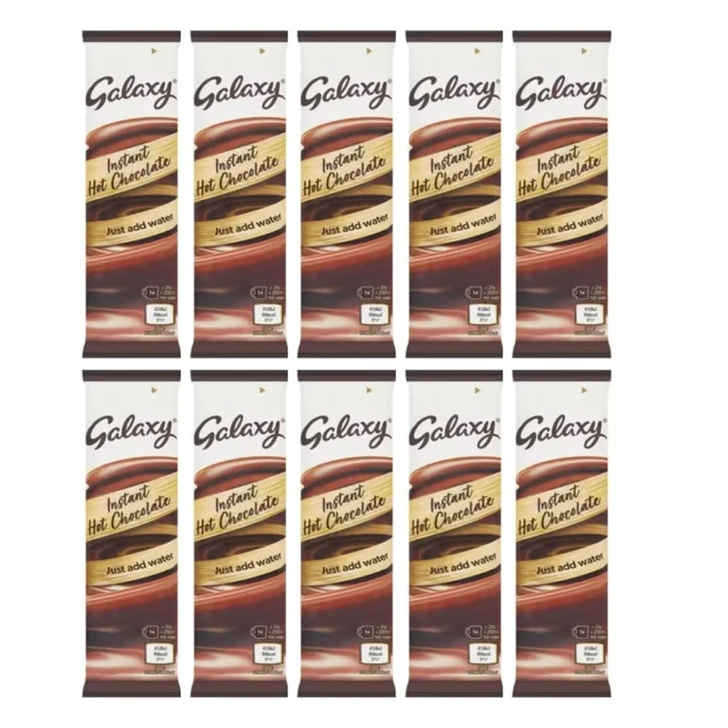 Galaxy Instant Hot Chocolate Sachet Sticks 10 x 25g By Shop4Choice