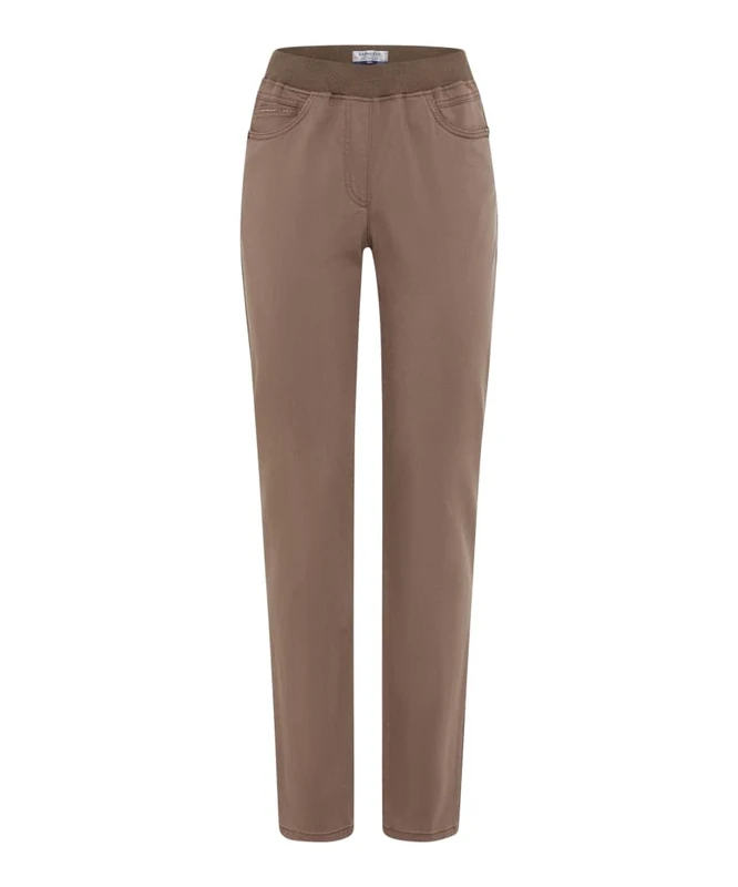 Raphaela by Brax Women's Pamina Coloured Tencel Denim Jeans, 55 Taupe, 34W x 30L