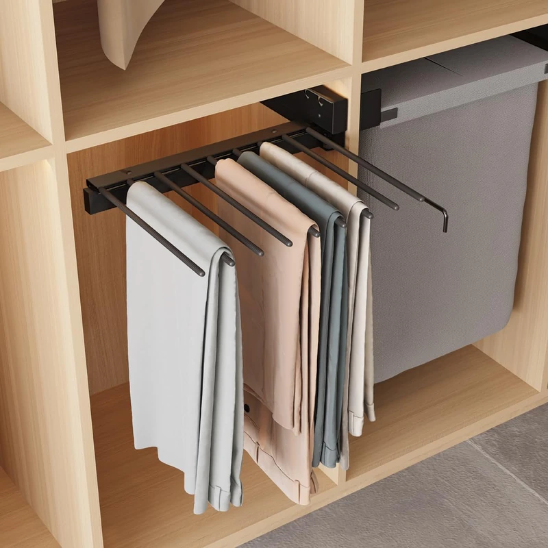 Removable Side Trousers - 19 Trousers - Trouser Hanger - Steel Anthracite