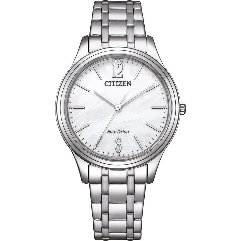 Citizen Women's Analogue Eco-Drive Watch with Stainless Steel Strap EM0411-71A