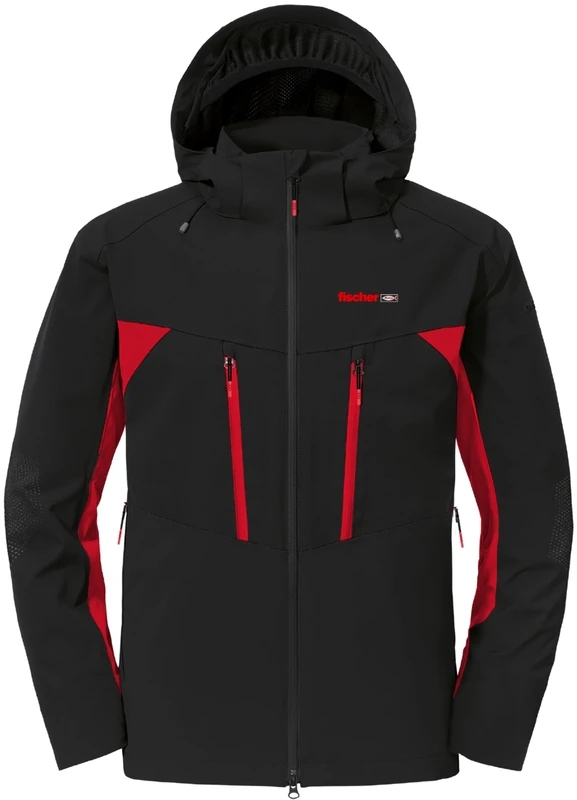 Fischer Weatherproof Jacket Shield Pro Men, Black/White, XL - Image 1