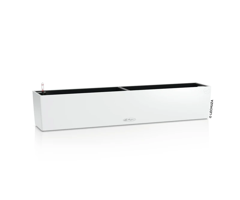 Lechuza - Balconera Colour 100 Planter, Balcony Box with Watering System, Water Level Indicator and Plant Insert, Matte Surface, 99 x 19 x 19 cm, 15919