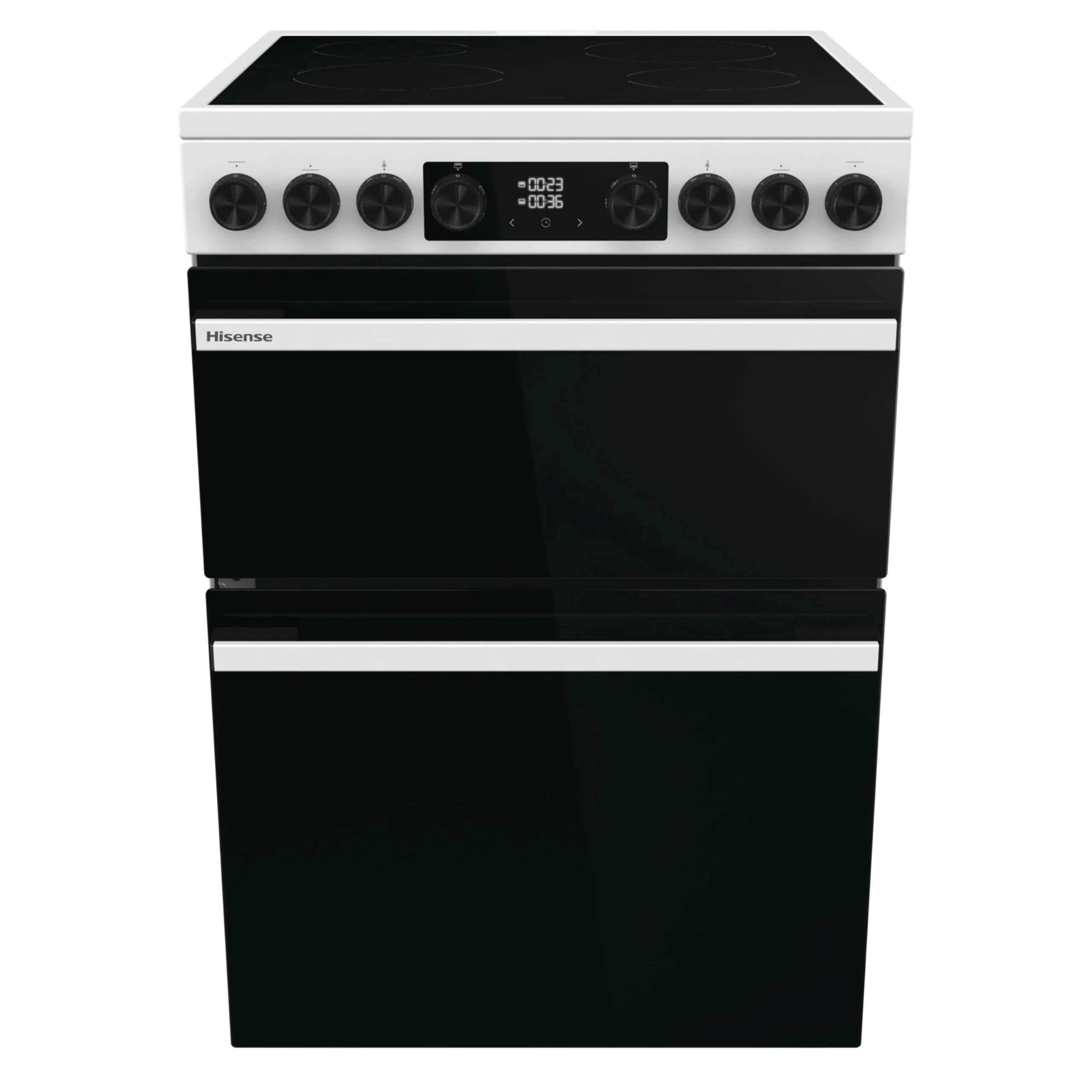 Hisense Hi6 Max 60cm Electric Cooker with Ceramic Hob HDCEC6C20W - White - A Rated