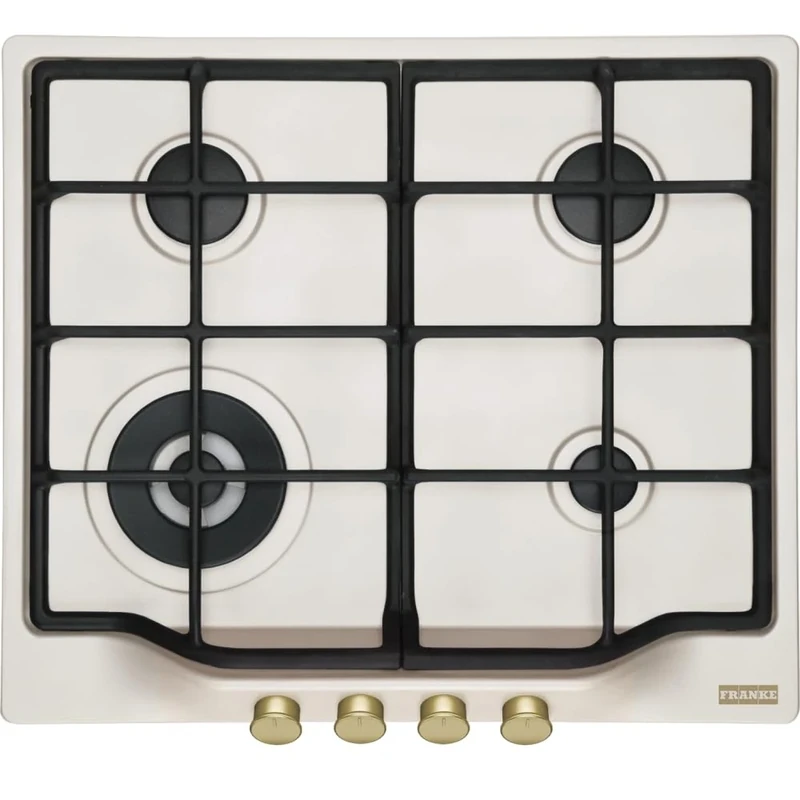 Franke Gas hob with 4 burners and 8.3 kW of power Country FCH 604 3G TC PW C - white pearl - 106.0696.854