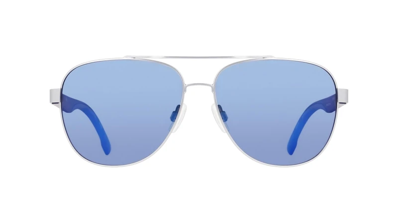 NAUTICA Men's Sunglasses N107SP - Matte Silver with Gray Lens