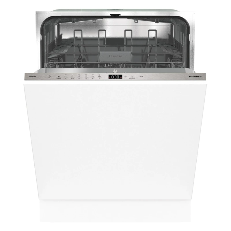 Hisense HV642C60UK Fully Integrated Standard Dishwasher - Stainless Steel Control Panel with Fixed Door Fixing Kit - C Rated