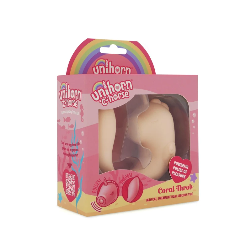 Unihorn C Horse - Coral Throb - G Spot Vibrator Sex Toy - Unihorn Vibrators Adult Toys - Coral Throb - Image 1