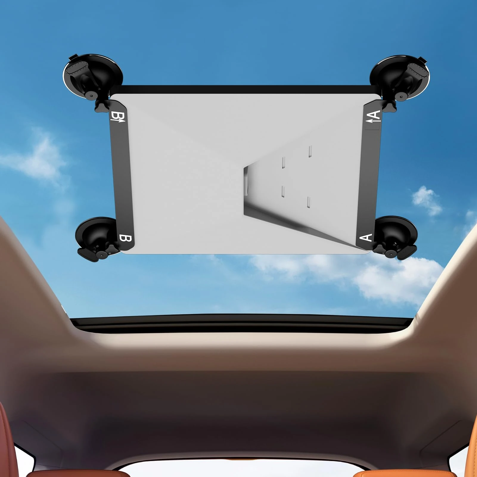 Starlink Mini Car Suction Cup Mount, Starlink Mini Accessories Secure Mounting Kit for Car Windows & Sunroofs, Strong Suction for Stable Satellite Signal on RVs, Boats, Road Trips (2 Replaceable Cups)