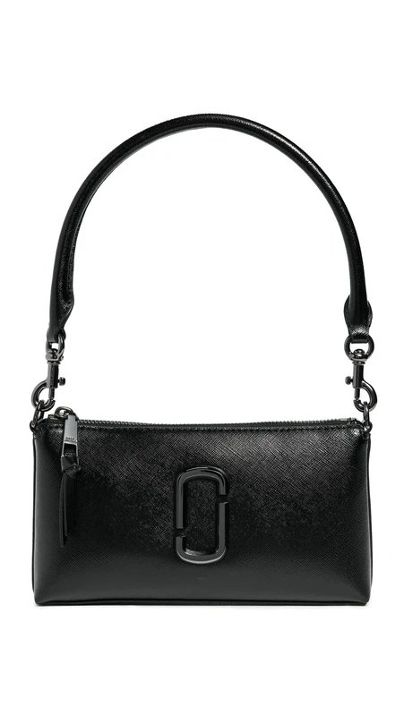 MARC JACOBS Women's The POCHETTE Bag, Black, 22×2×14