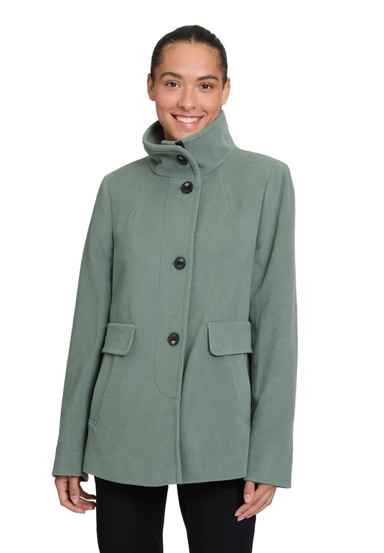Gil Bret Ladies Wool Coat, Stormy Sea, 12