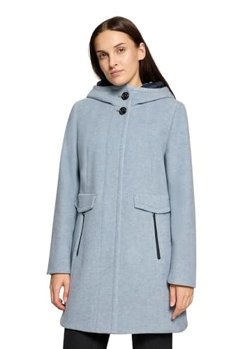 Gil Bret Ladies Wool Coat, Bright Blue Melange, 14