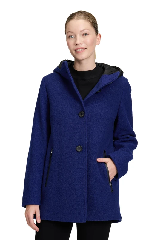 Gil Bret Ladies 100% Wool Coat, blueprint, 16