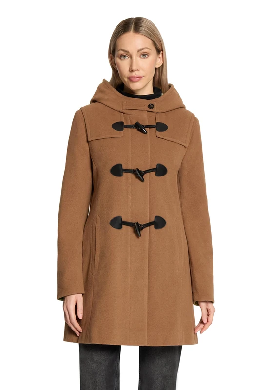 Gil Bret Ladies Wool Coat, Classic Nougat, 12