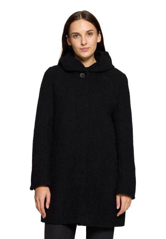 Gil Bret Ladies Wool Coat, jet black, 10