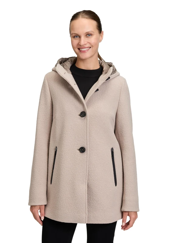 Gil Bret Ladies 100% Wool Coat, Desert beige, 12