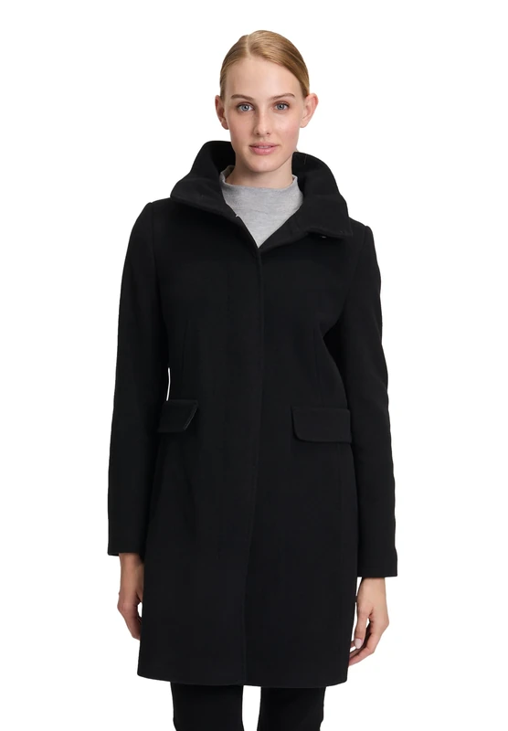 Gil Bret Ladies Wool Coat, jet black, 12