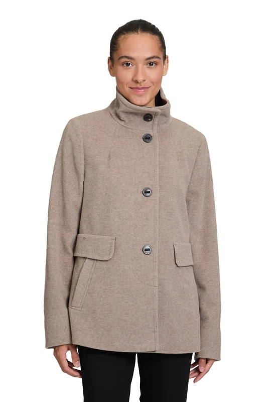 Gil Bret Ladies Wool Coat, Walnut melange, 12
