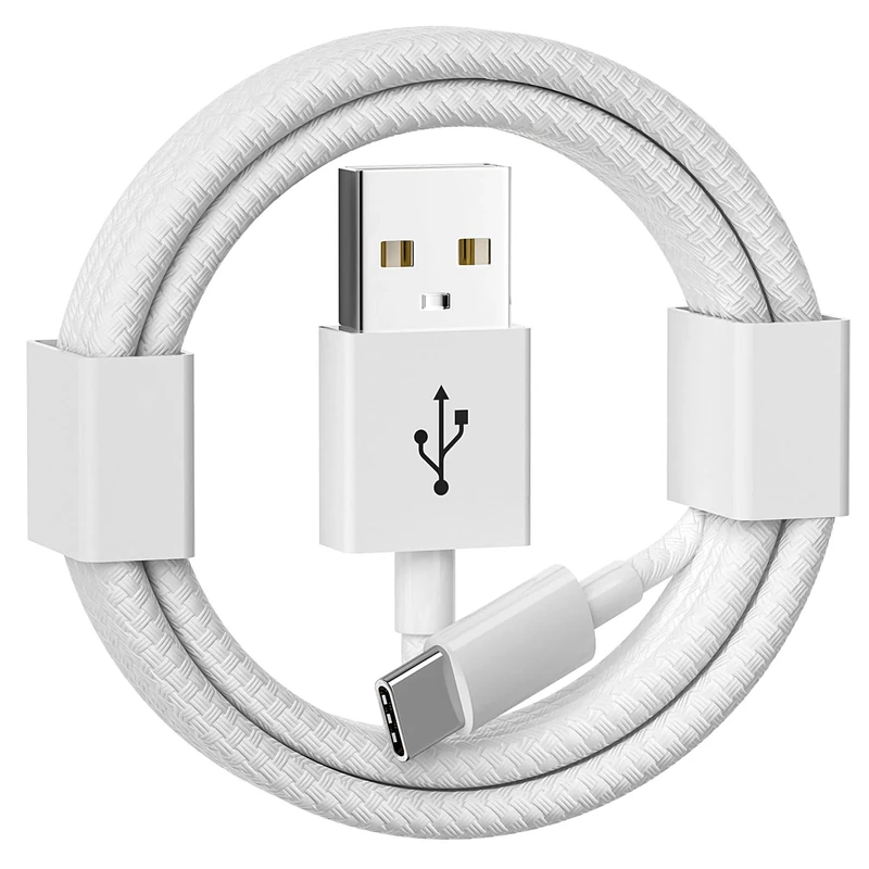 USB A to USB C Woven Cable 2m, Android Phone Charger Cable for Google Pixel 10/10 Pro/10Pro XL/10 Pro Fold/9/9 Pro/9 Pro XL/9 Pro Fold/8 Pro/8/8A/7A/7/7 Pro/6A/6/6 Pro/5/5A/4, Long Auto Charging lead