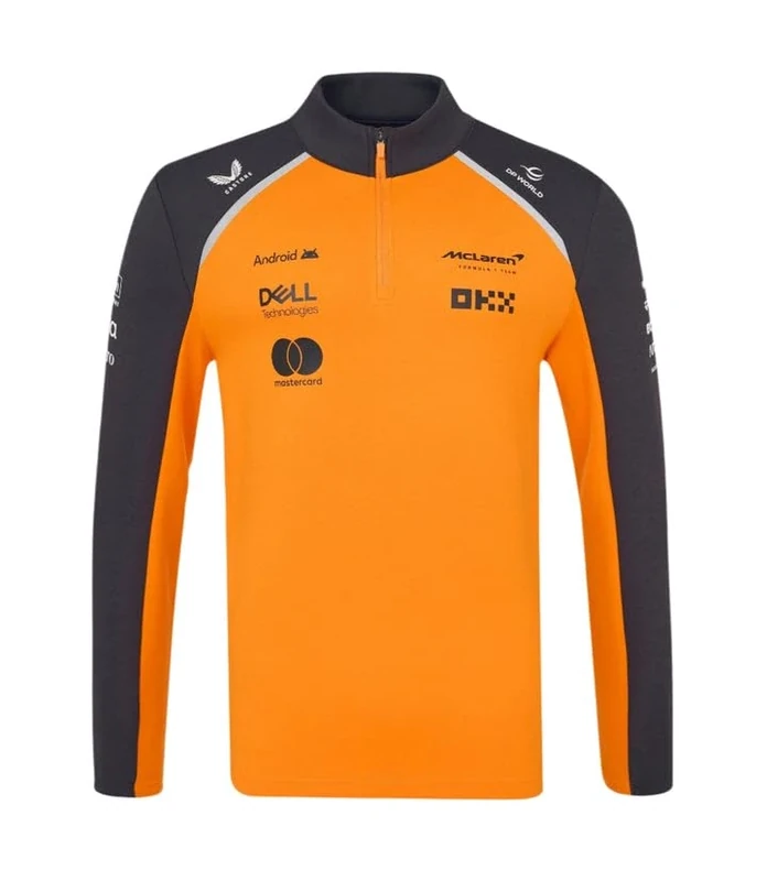 McLaren Castore Men's Team Quarter Zip Top Orange