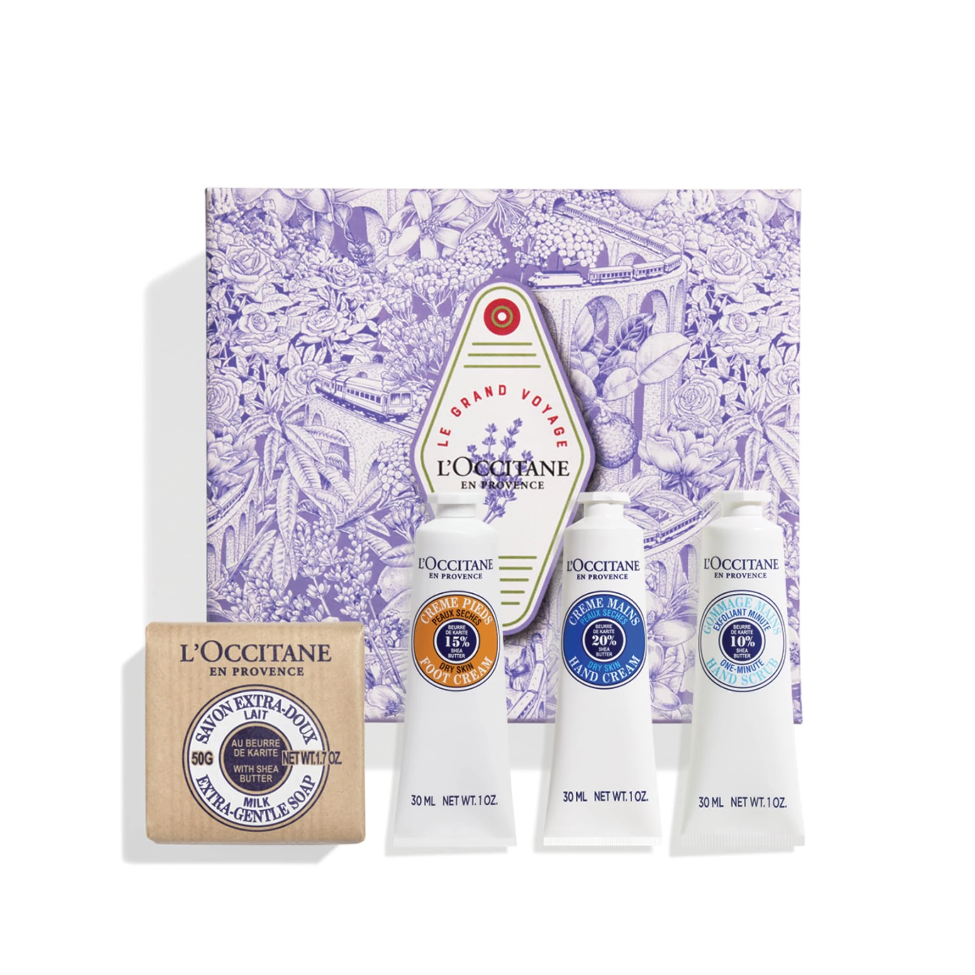 L'OCCITANE Nourish & Soothe Shea Butter Discovery Collection | Softening & Protecting | Vegan & 96% Readily Biodegradable | Premium & Clean Beauty Bath & Body Gift Set for All Skin Types