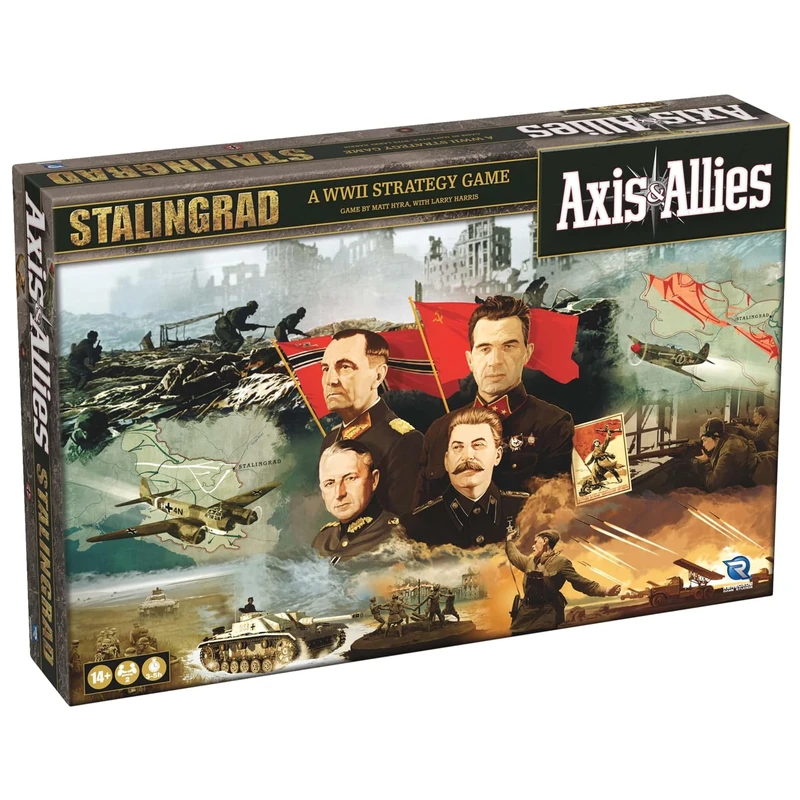Renegade Game Studios Axis & Allies: Stalingrad – WWII Strategy Board Game, 2-Player Tactical Warfare, 150+ Miniatures, Two Historic Scenarios, Ages 14+