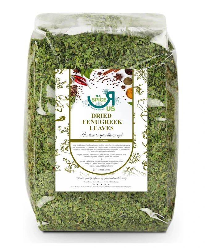 Fenugreek Leaves | Methi Leaves | Kasuri Methi | Leaf Dried By Spice R Us 50g-1900g (450g)